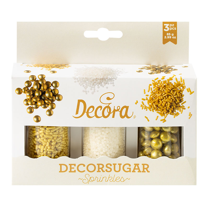  Foto: DECORA SET 85 GR. Set Decor Mix bianco e oro
